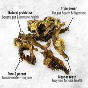 Dried Green Tripe Dog Treats