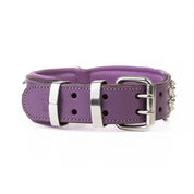 Hand Made Leather Dog Collar - Imperial Purple