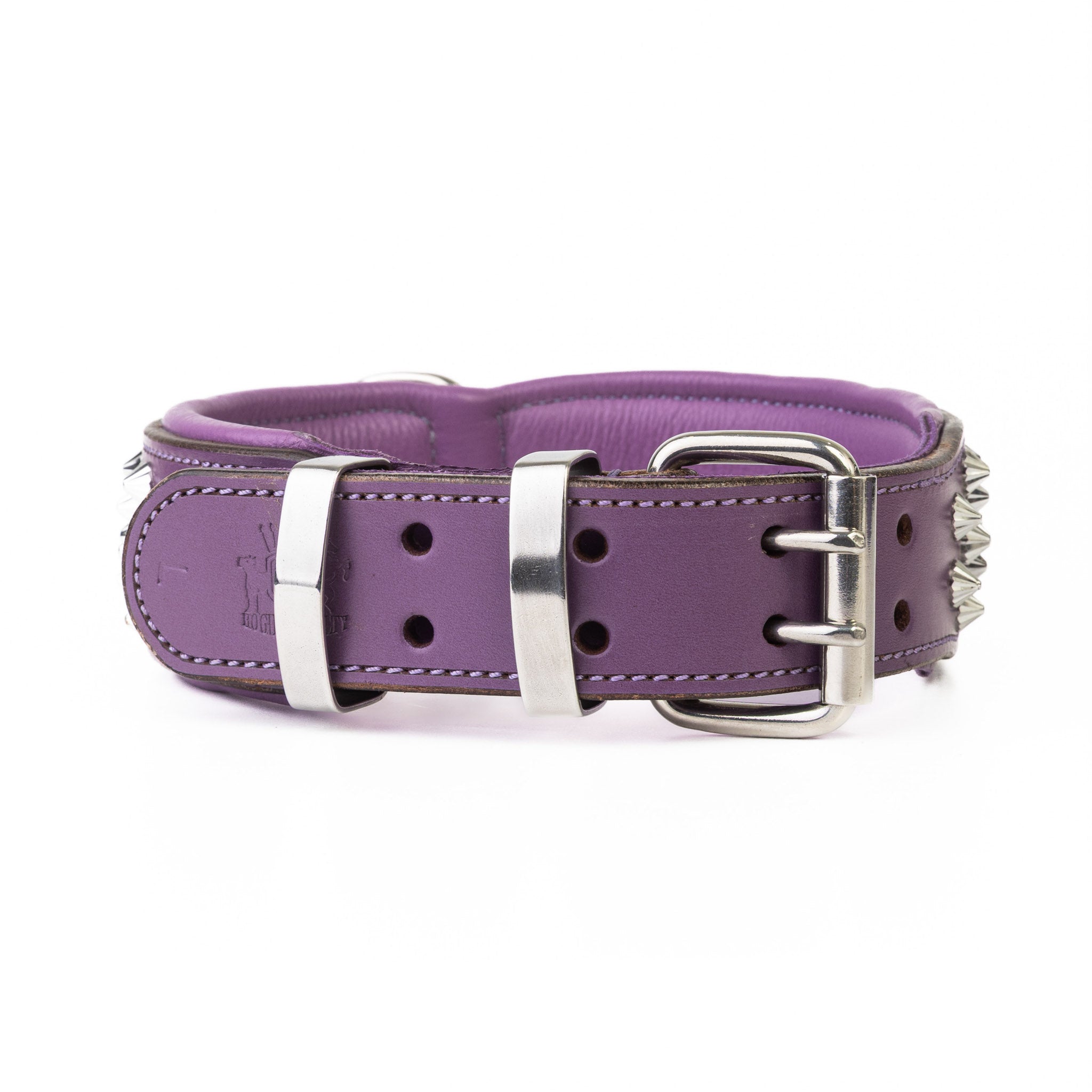 Hand Made Leather Dog Collar - Imperial Purple