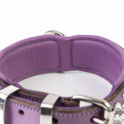 Hand Made Leather Dog Collar - Imperial Purple