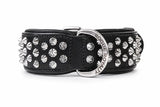 Hand Made Leather Dog Collar - Imperial Black
