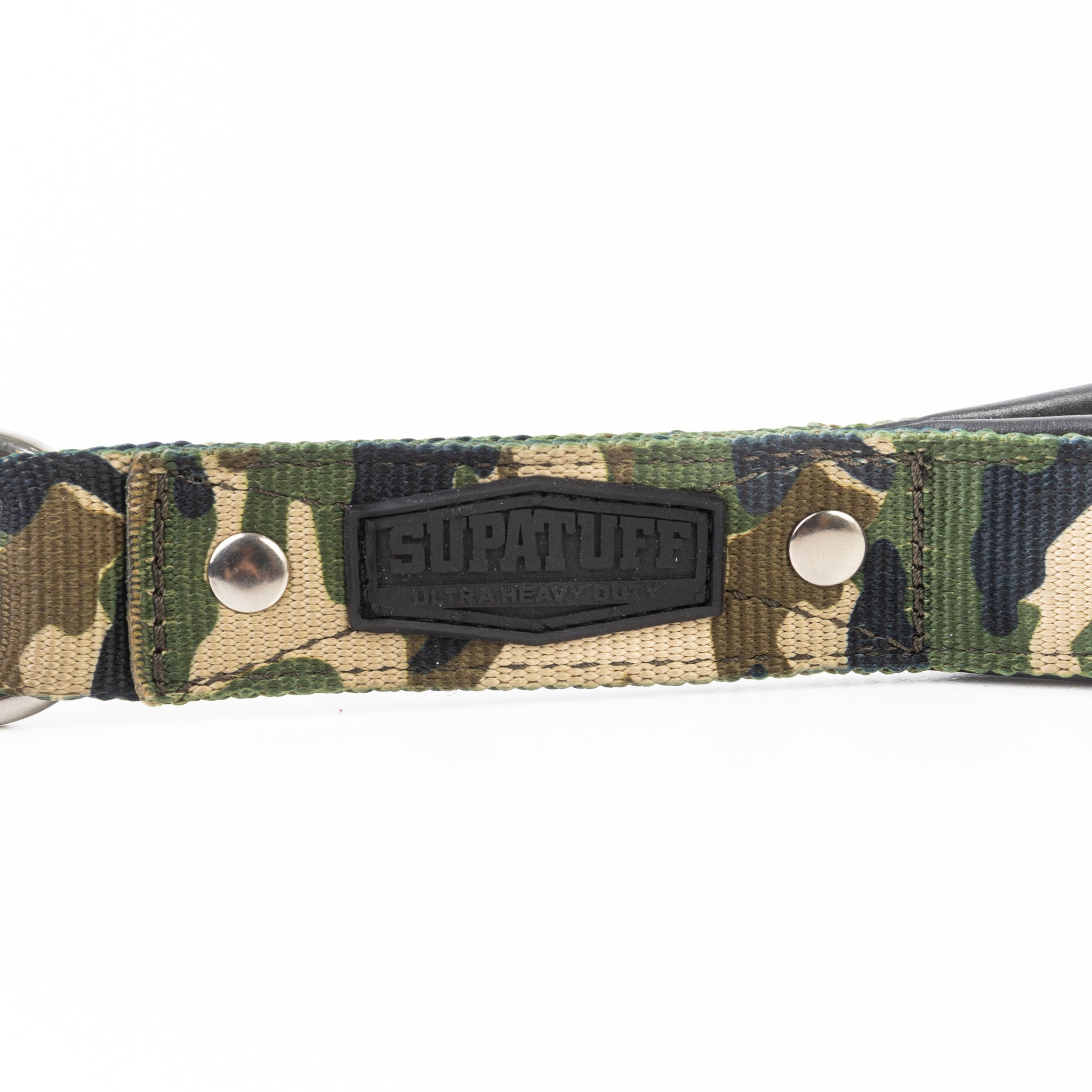 SUPATUFF® Strong Dog Leash Camo Handle Bullsnap 30cm