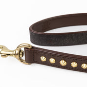 Leather Dog Leash - Ruthless Brown & Brass