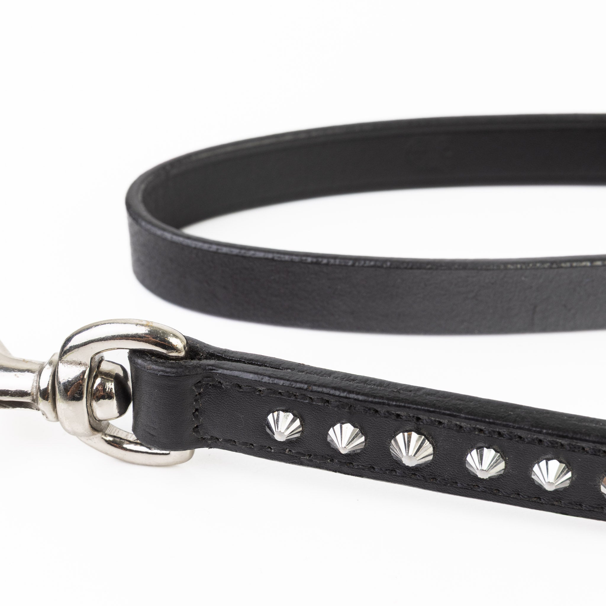 Leather Dog Leash - Imperial Black Leash
