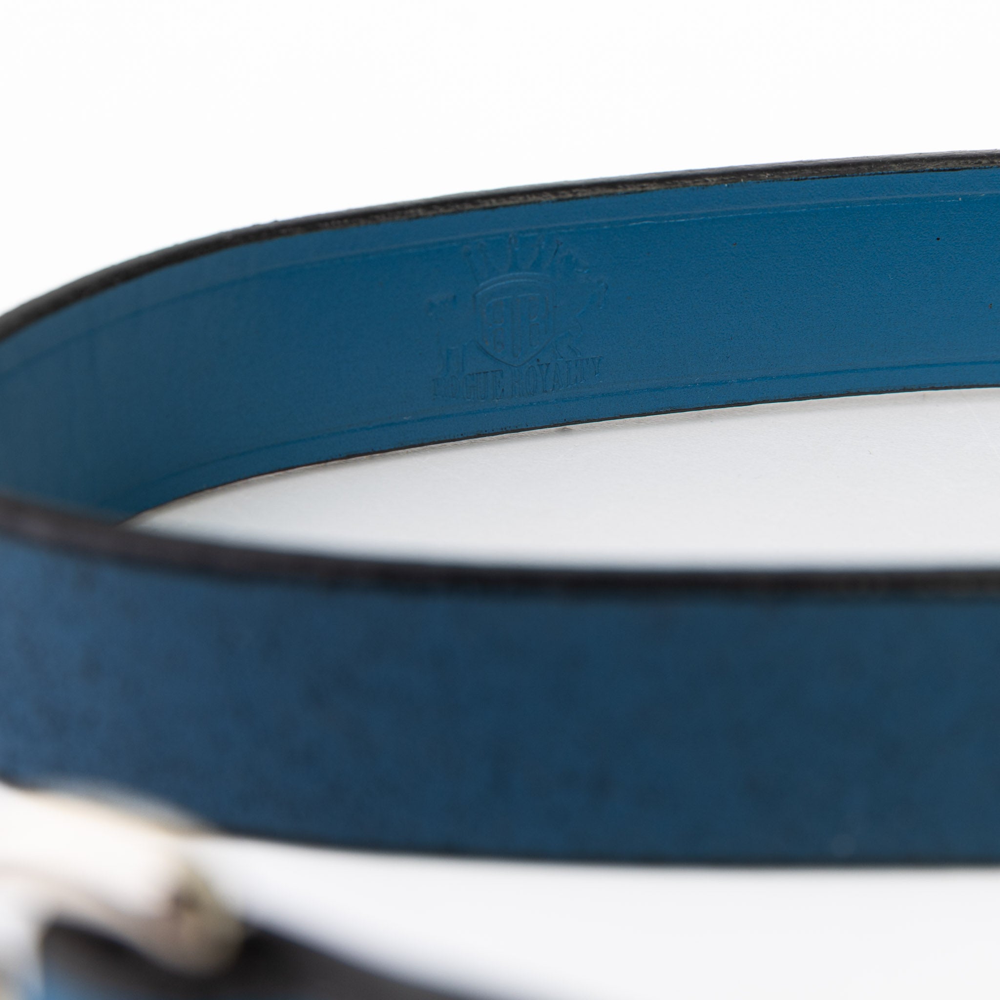 Leather Dog Leash - Imperial Blue