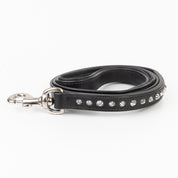 Leather Dog Leash - Imperial Black Slimline