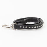 Leather Dog Leash - Imperial Black Slimline