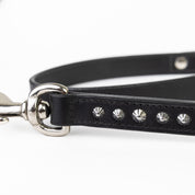 Leather Dog Leash - Imperial Black Slimline