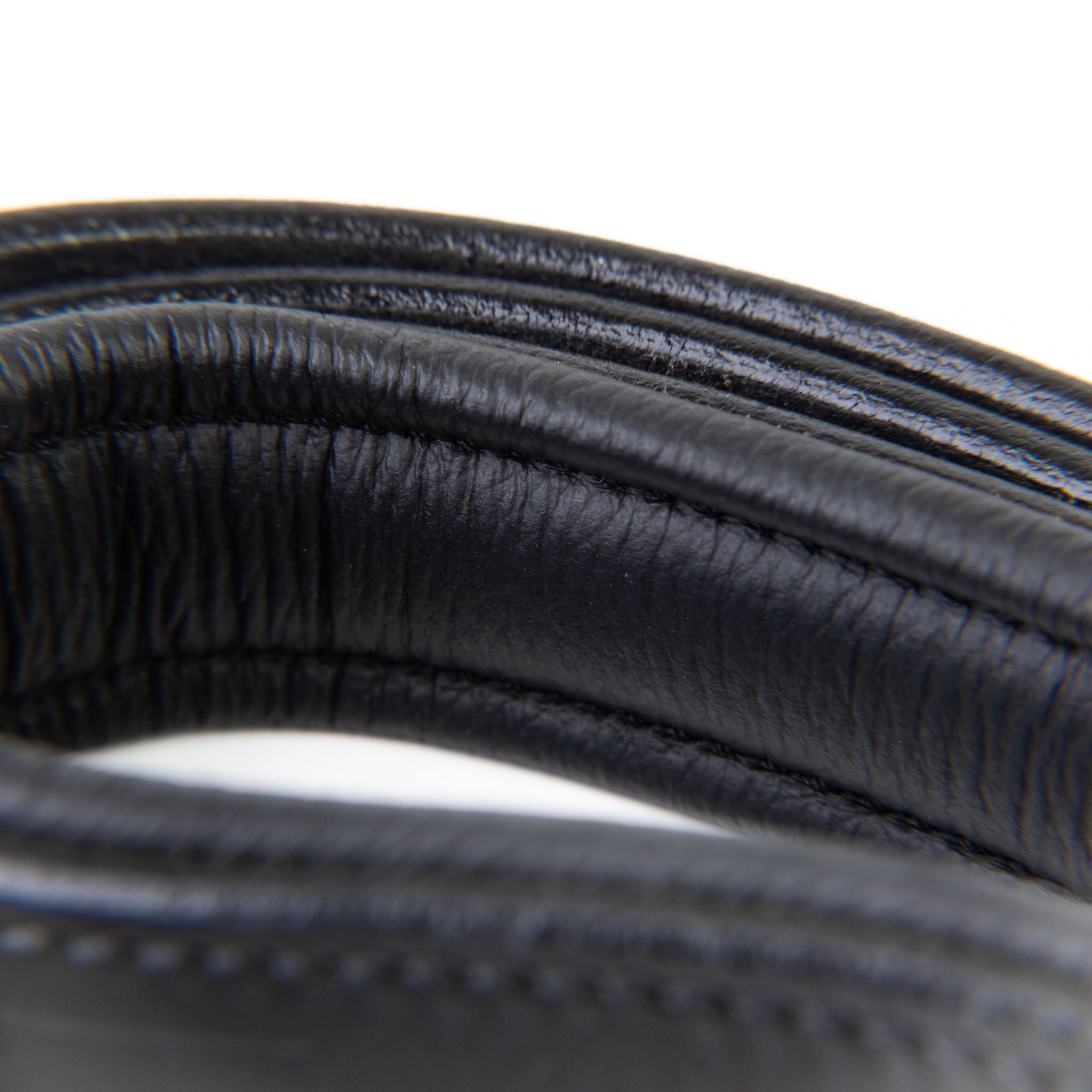 Leather Dog Leash - Ruthless Black & Black