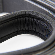 Leather Dog Leash - Ruthless Black & Black