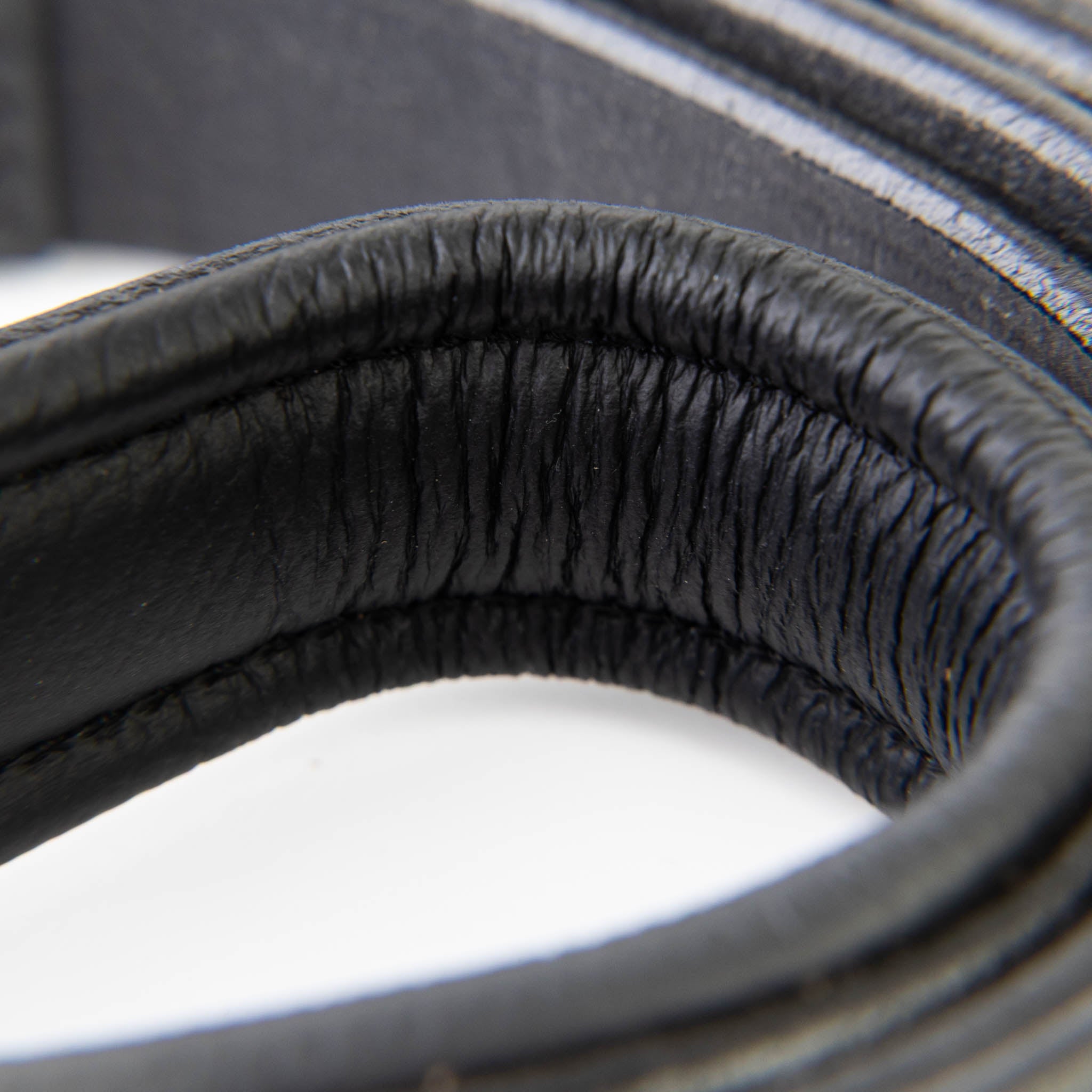 Leather Dog Leash - Ruthless Black & Black