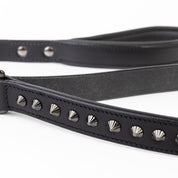Leather Dog Leash - Ruthless Black & Black