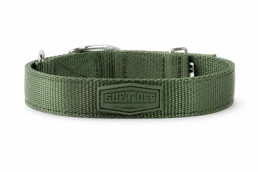 SUPATUFF® Dog Collar Shadow Green Color Slim Fit Size