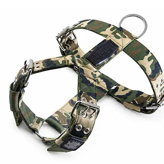 Supatuff Dog Harness Heavy Duty Camo Color