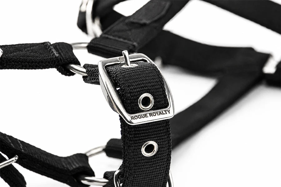 SUPATUFF Strong Dog Harness Black Color Slim Fit size