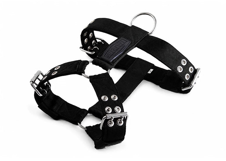 SUPATUFF Strong Dog Harness Heavy Duty Black Color