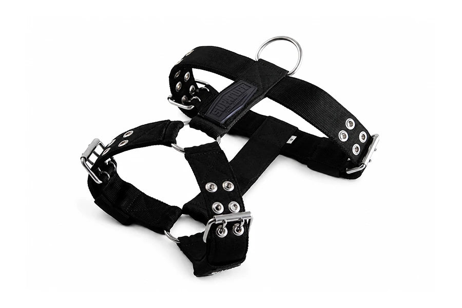 SUPATUFF Strong Dog Harness Heavy Duty Black Color
