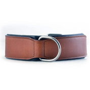 Hand Made Leather Dog Collar - Classic Brown (Wide Fit)
