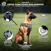 Active-X Lightweight Dog Harness – Green