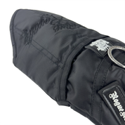 Side view of winter dog jacket with side pockets