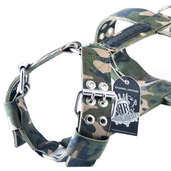 Camouflage dog harness regular fit