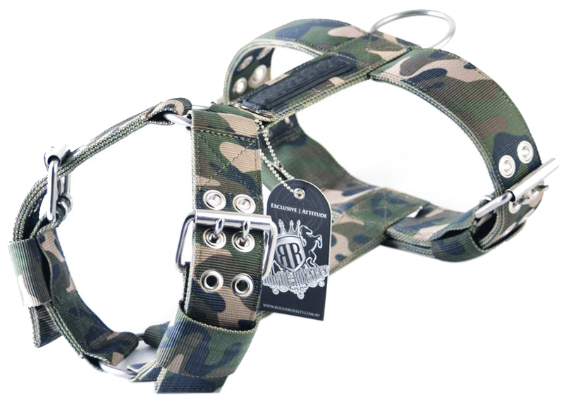 Camouflage dog harness regular fit