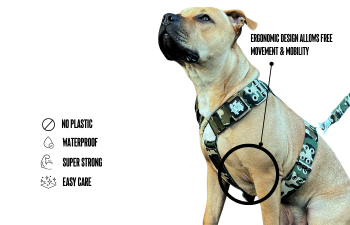 SUPATUFF® Dog Harness Heavy Duty Camo