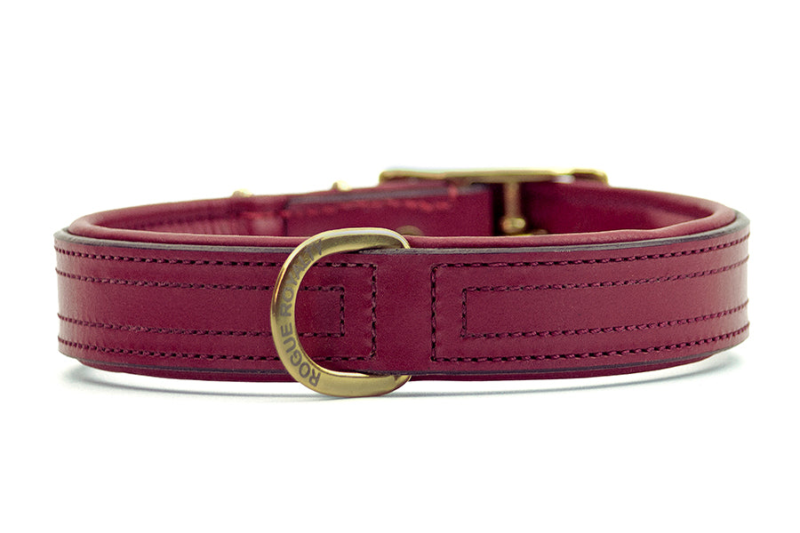 chery slim leather dog collars