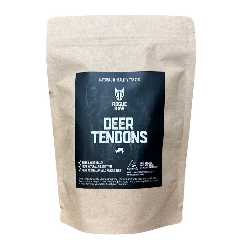 Made in Australia Dried deer tendons pack for dogs 