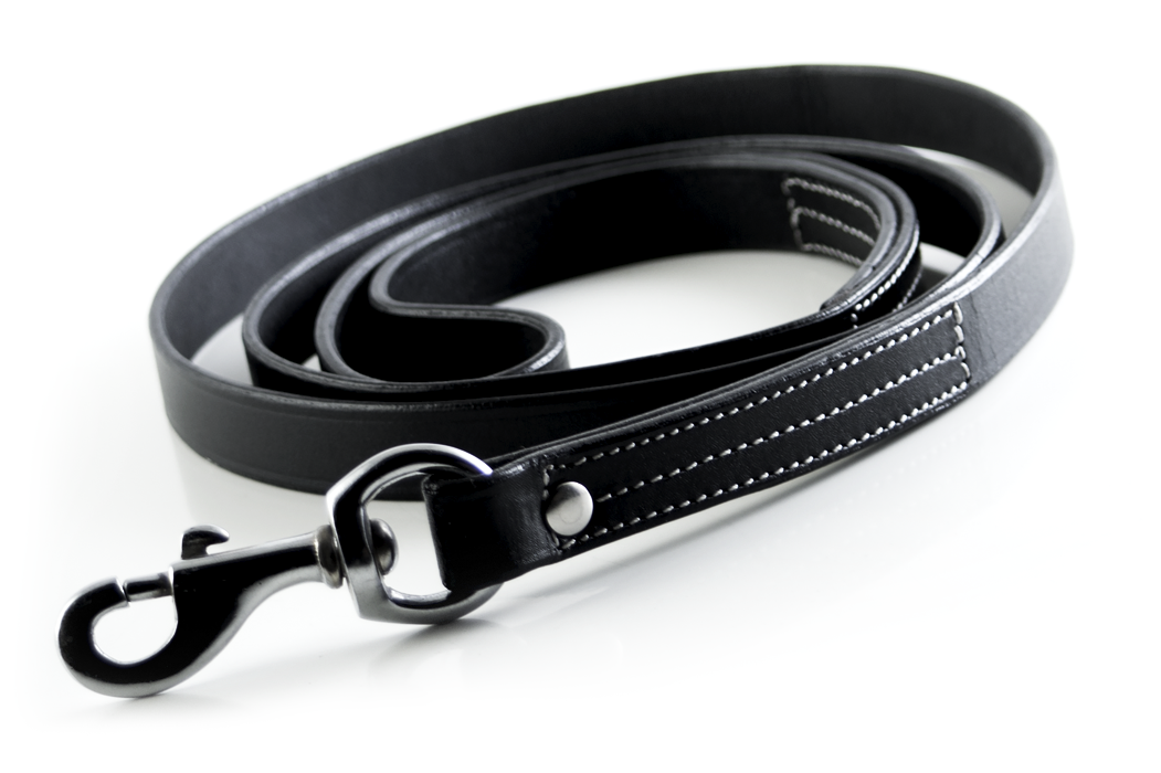 Handmade leather dog training leash Australian Owned and operated.