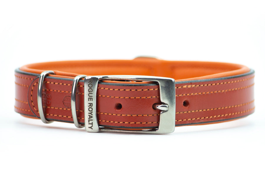 orange-leather-dog-collar