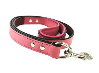 pink black leash