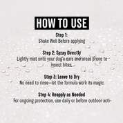 Spray Away™ Ear Guard – Natural Pest Protection for Your Dog