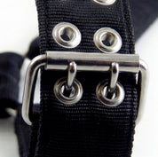 Close of up heavy duty stainless steel buckle of SUPATUFF® Strong Dog Harness Heavy Duty 