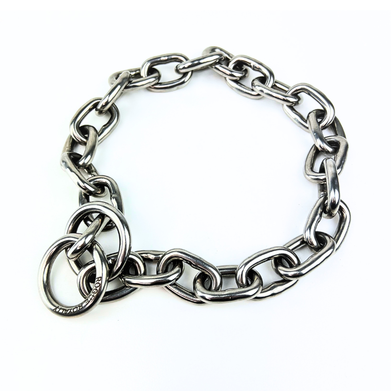 Big chain link dog collars best sale