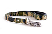 Super strong dog leash. Designed in Australia, stainless steel bullsnap with camo webbing.