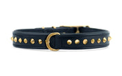 brass-black-leather-dog-collars