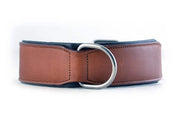 plain handmade brown leather dog collar. Stainless steel fittings. Guaranteed to last 10 years!