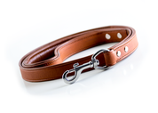 brown leather dog leashes