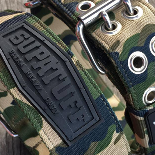 Heavy duty camoflague pattern strong dog collars