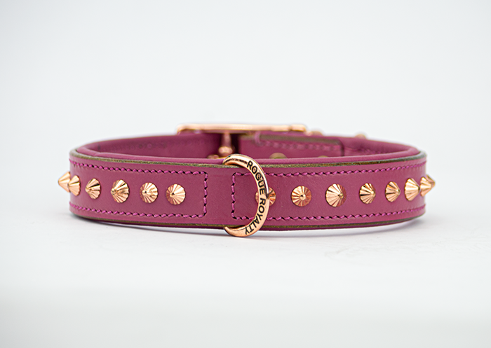Slimfit Dog Collar in Imperial Pink for dogs