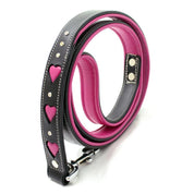 leather dog leash queen