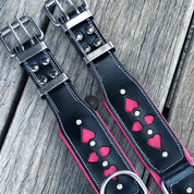 queen leather dog collars