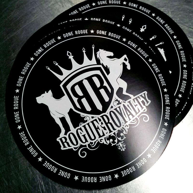 rogue royalty sticker top view