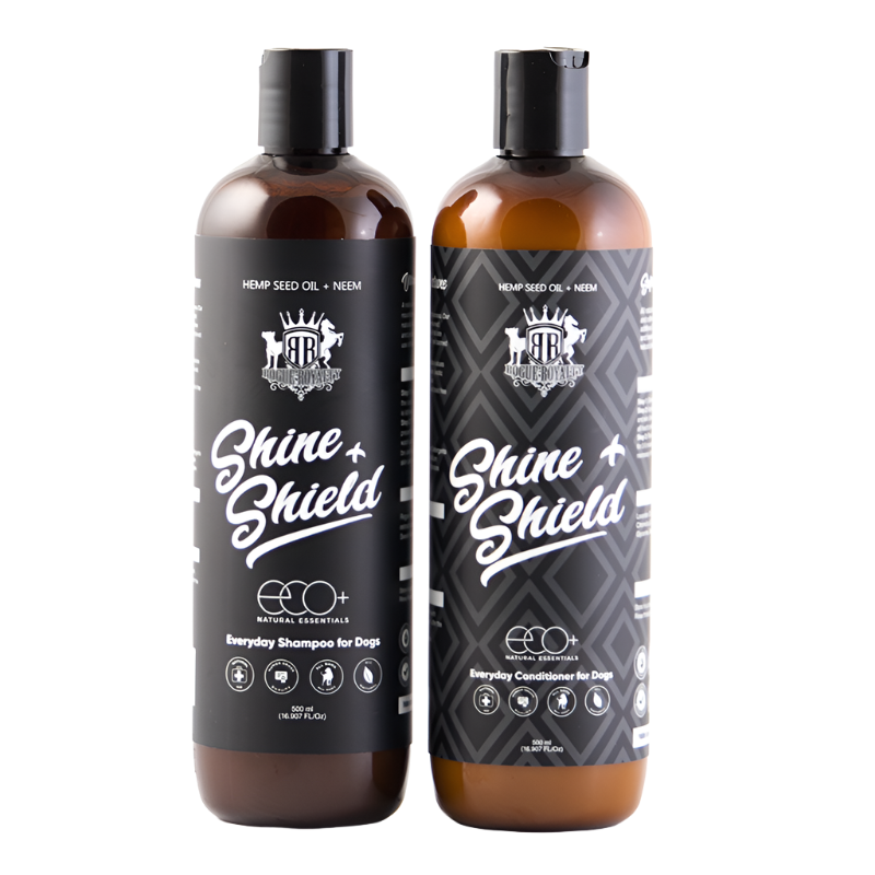 Buy Shine & Shield Natural shampoos Combo for natural flea control and yeasty skin with dogs