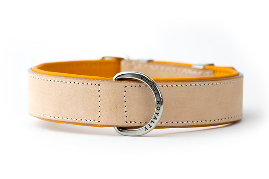 Classic Buckskin Slim fit Dog Collar