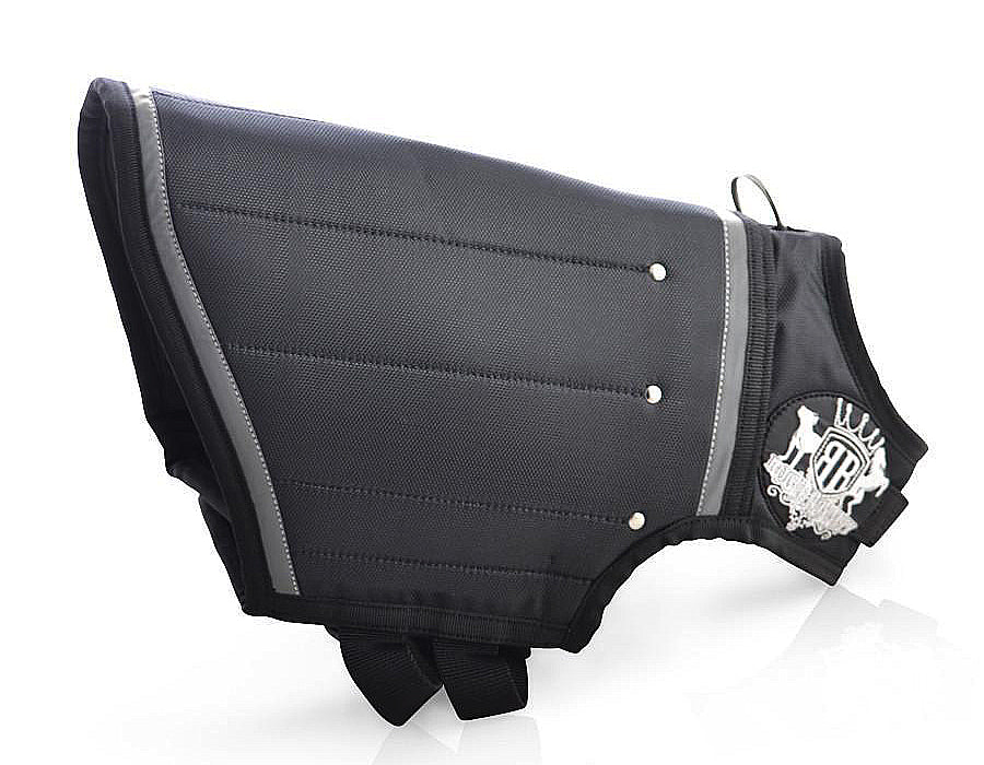Side view of Rogue Royalty weight vest for Dogs